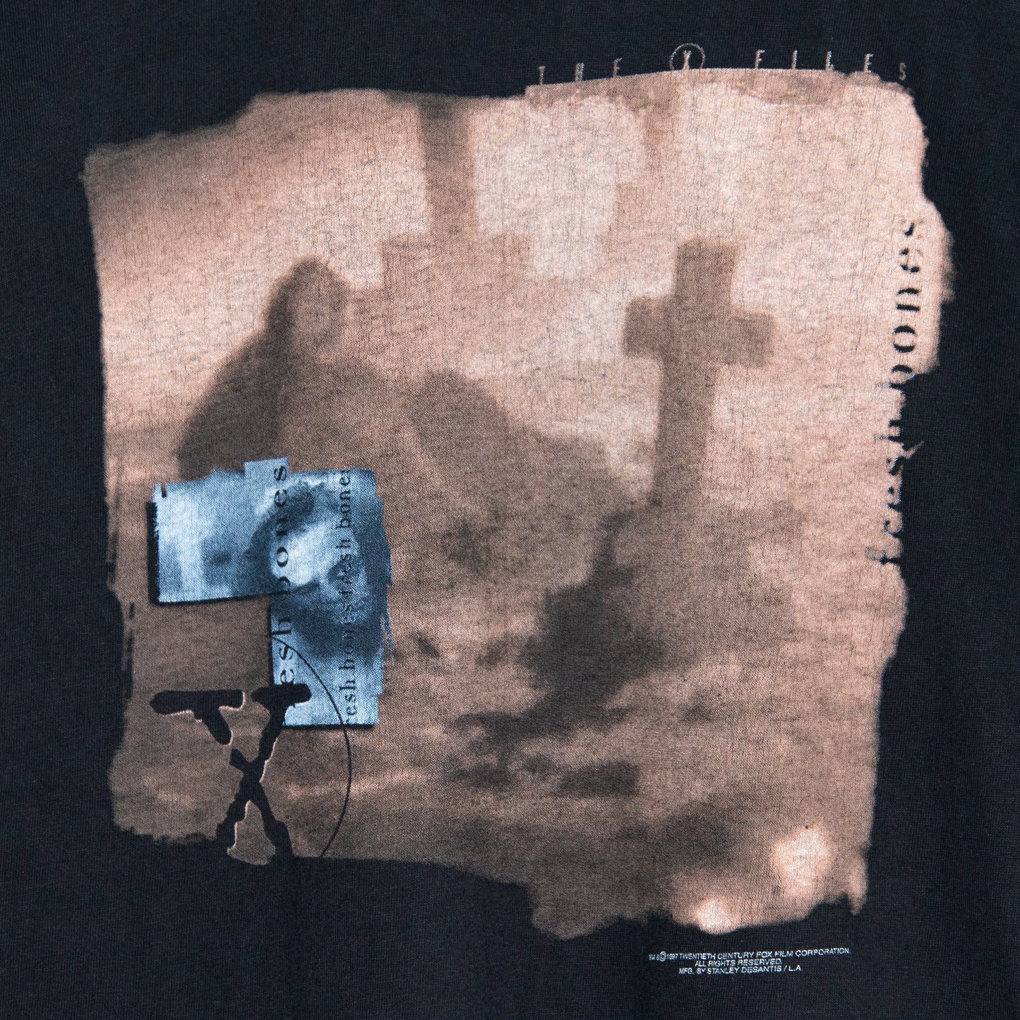 1997 The X-Files 'Fresh Bones' T-Shirt Medium