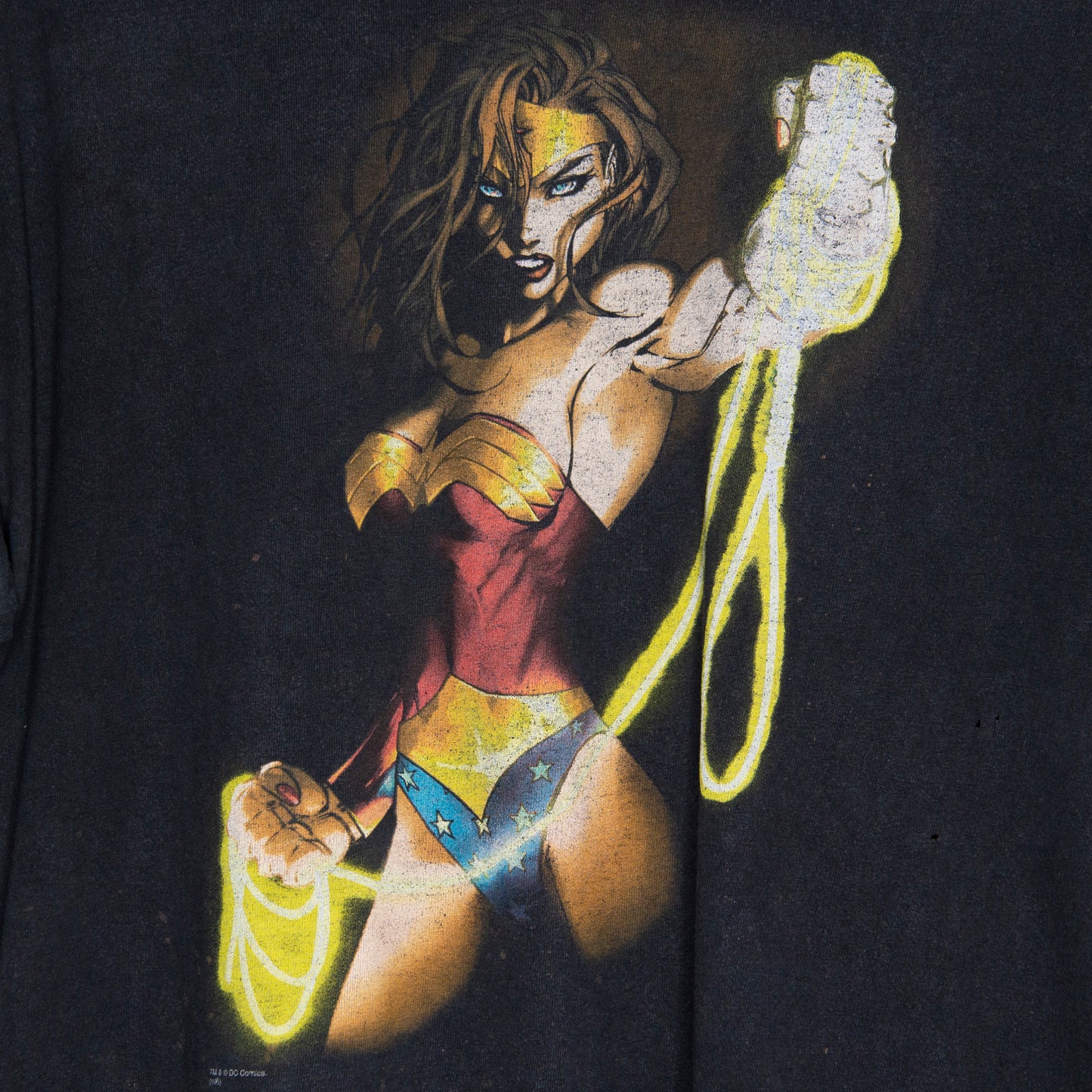 2006 Wonder Woman 'Graphitti' T-Shirt Large