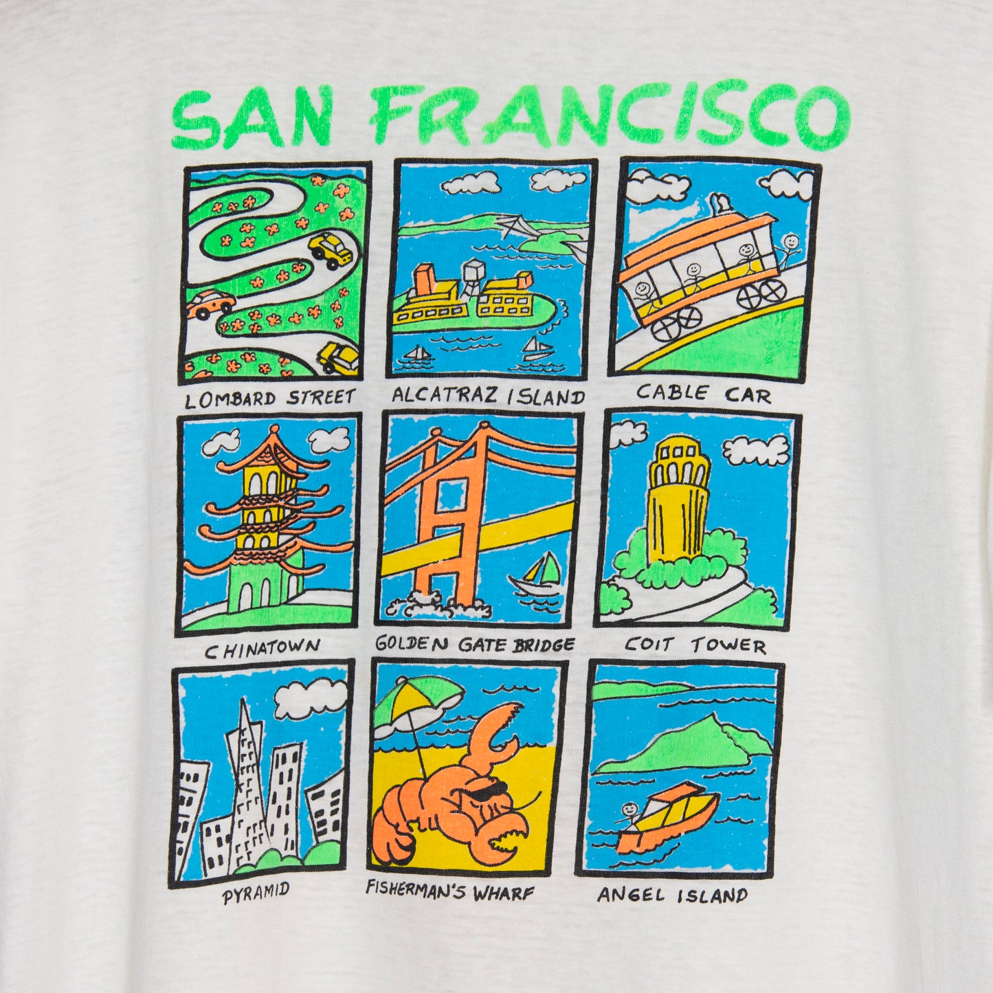 90's San Francisco 'Souvenir' T-Shirt Large