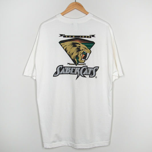 Vintage San Jose Saber Cats T-Shirt Large